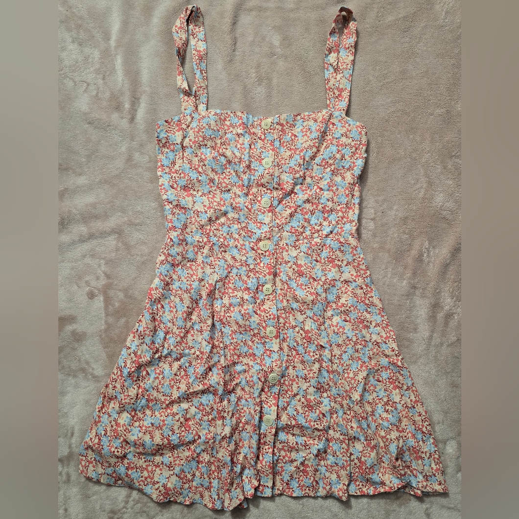 Reformation Jessa Floral Mini Dress, Pink Dulce Size 0
